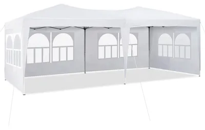 Productafbeelding van Tuinpaviljoen - Partytent - Gazebo - Tuinkamer - Overkapping - 3x6 Meter - UV-Beschermd Oxford Doek