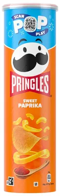 Produktbild von Pringles Sweet Paprika 185g, KI-generiertes Bild
