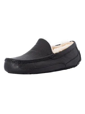 Produktbild von UGG Herren Ascot-Lederpantoffeln, Schwarz 43 EU
