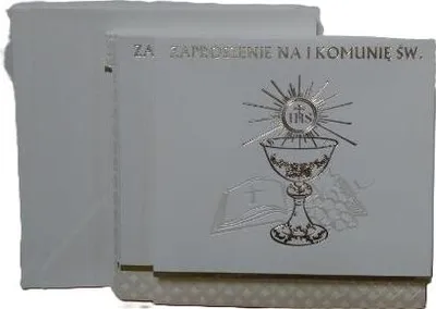 Zdjęcie produktu dla zaproszenia 10szt KOMUNIA ŚWIĘTA 8107