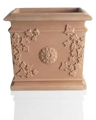 Image de BAMA Pot de fleurs VITE QUADRATO, terre cuite