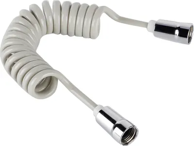 Produktbild von Flexibler Duschschlauch im Telefonleitungsstil für WC und Bidet, Badezimmerzubehör G1/2" (Grau)
