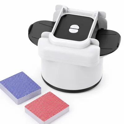 Produktbild von Elektrischer Kartenmischer 1-4 Decks, automatische Kartenmischmaschine mit USB-C Akku, leise Poker Kartenmischer für Poker, Bridge, Canasta und Kartenspiele