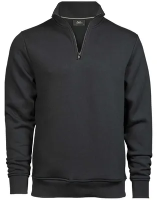 Produktbild von Tee Jays - Pullover mit halbem Reißverschluss für Herren FK2321 (3XL) (Grau meliert)