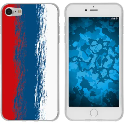Produktbild von PhoneNatic Case kompatibel mit Apple iPhone 7 / 8 / SE 2020 Silikon-Hülle WM Russland M9