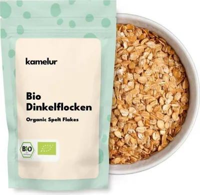 Produktbild von Kamelur® Bio Dinkelflocken 500 g
