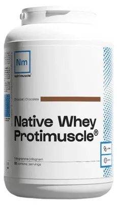 Image de Whey complex - Nutrimuscle - Whey native protimuscle (1kg) - Saveur Chocolat