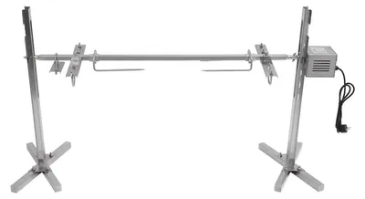 Image de Grille rotatif pour barbecue - Grille tournante - Grille électrique pour brochettes - Broche rotative pour barbecue