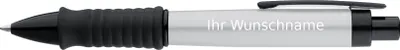 Produktbild von Kugelschreiber mit Gravur / aus Aluminium / Farbe: metallic grau/silbergrau