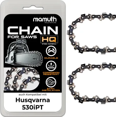 Zdjęcie produktu dla 2x Łańcuch pilarki 25cm 1,3mm 1/4" 60 TG do Husqvarna 530iPT