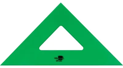 Productafbeelding van Liderpas, driehoekig, 25 cm, acryl, groen