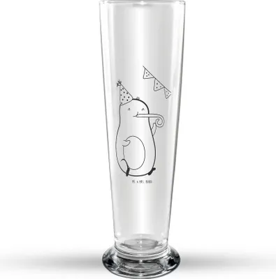 Produktbild von Mr. & Mrs. Panda Bierglas Avocado Geburtstag - Transparent - Geschenk, Frucht, Feier, Bier Glas, Glasbierglas, Bierbecher, Trinkglas, Glasbecher, Party, Überraschung