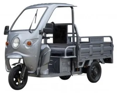 Produktbild von Elektro-Lastendreirad Cargo Cruiser Dach mit Dach 45 km/h Straßenzulassung - 72V/65Ah Blei-Gel-Akku, E-Mobil Elektromobil  – von Elektroroller Futura