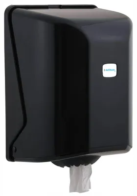 Produktbild von deClean HS090B Spender für Papierhandtuchrollen Schwarz