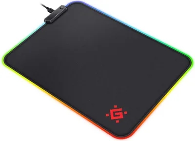 Obrázek produktu pro Defender Gaming BLACK L LIGHT podložka 350x300x4mm RGB LED podsvícení