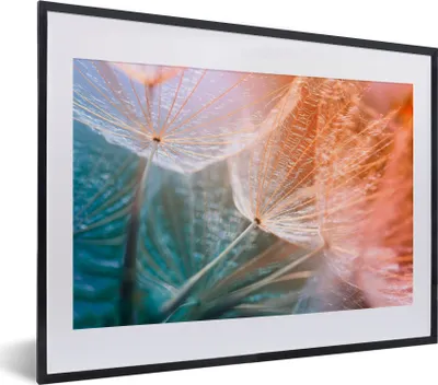 Produktbild von MuchoWow® Gerahmtes Poster Blume - Löwenzahn - Pflanze 40x30 cm - Poster mit Schwarzem Bilderrahmen Wandposter Rahmen Foto Bilder - Bilderrahmen - Poster im Rahmen