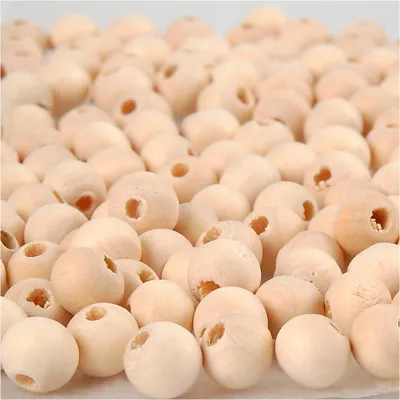 Produktbild von Creativ Company Holzperle, D 8 mm, Lochgröße 2 mm, 100 Stück 1 Box