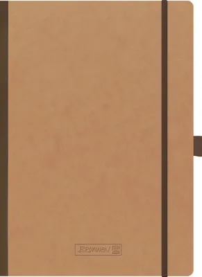 Image de BRUNNEN 104346370 Carnet de notes Cahier Premium FACT!plus, A4, 192 pages, pointillé, brun