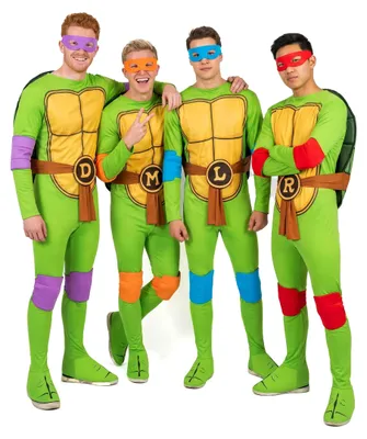 Produktbild von Gruppen-Kostüm der Ninja Turtles für Erwachsene - Einheitsgröße