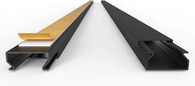 Obrázek produktu pro Samolepicí ochranná hadice na kabely, černá – 20 x 10 mm – 1 metr – úzký profil – vedení kabelů