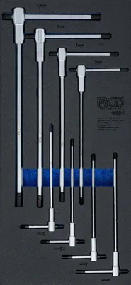 Produktbild von BGS technic Tool Tray 1/3: Screwdriver Set with Sliding T-Handle, 1291,2 mm, 1,29 kg