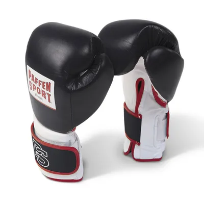 Produktbild von Paffen Sport Pro Performance Boxhandschuhe Black White Red Gewicht 18 oz