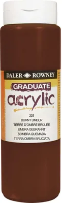 Obrázok produktu pre Daler Rowney Graduate Akrylová farba Burnt Umber 500 ml 1 ks