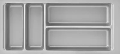 Produktbild von Agoform Besteckeinsatz Scoop II Set 474x216x59mm, mit Trenner Kunststoff silber
