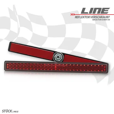 Obrázok produktu pre Reflektor Line rechteckig rot mit Rand