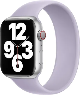 Immagine prodotto di Cinturino in silicone Solo Loop per Apple Watch Series 1 - 9 / SE (38/40/41 mm) | Series 10 / 11 (42 mm) - Taglia 6 - Purple Fog