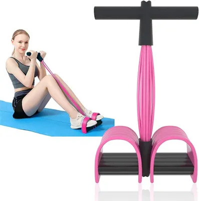Produktbild von Multifunktionales Tension Kabel, 6 Röhren elastischer Yoga Pedal Puller, Naturkautschuk, für Fitness