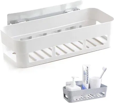 Image de Étagère de rangement pour salle de bain - Étagère murale pour douche - Aucun perçage nécessaire