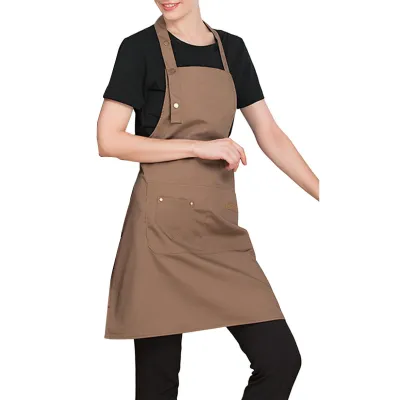 Produktbild von Kochschürze mit Taillenband, verstellbar, für Damen und Herren, Koch-Arbeitskleidung, Backschürze für den täglichen Gebrauch