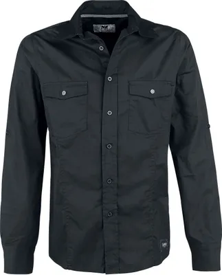 Produktbild von Black Premium by EMP Herren schwarzes Basic Hemd M