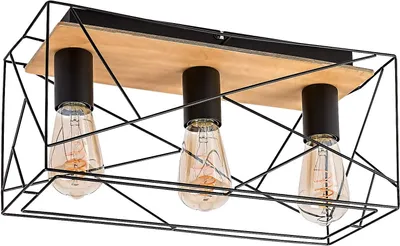 Immagine prodotto di Lampada da soffitto E27 3x40W colore nero 71023 Boire Rabalux