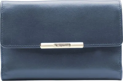 Produktbild von Esquire Leder Geldbörse Helena RFID Lady Wallet Blue dunkelblau
