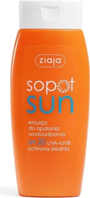 Produktbild von Ziaja Sopot Sun Emulsja do opalania wodoodporna SPF20, 150 ml