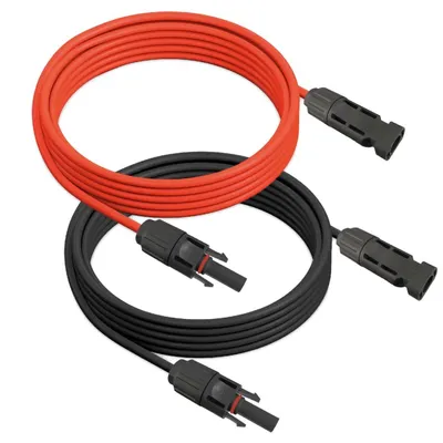 Produktbild von 5m Solarkabel Verlängerungskabel rot + schwarz 6 mm² mit Solarsteckern Solar Kabel Stecker