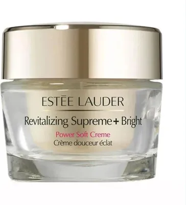 Produktbild von Estée Lauder Revitalizing Supreme + Bright Power Soft Creme, Frauen, 50 ml, Creme, Jeder Hauttyp, Anti-Mitesser, Aufhellend, Feuchtigkeitsspendend, Nährend, Glättend, Topf