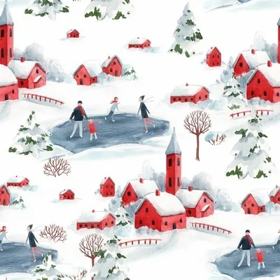 Produktbild von 20 Servietten Winter Wonderland - Stadtleben im Winter 33x33cm