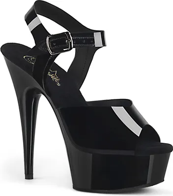 Produktbild von DELIGHT-608N Damen Sandale von Pleaser, Schwarz EU 35, US 5