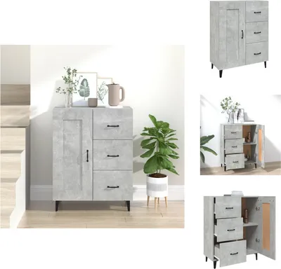 Produktbild von vidaXL Sideboard Betongrau 69,5x34x90 cm Holzwerkstoff -  Sideboards