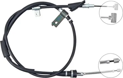 Produktbild von A.B.S. Handbremsseil Seilzug Feststellbremse für SUZUKI SWIFT II Schrägheck (EA, MA) Hinten Links K14095