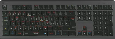 Produktbild von Logickeyboard LKB-OSX-A2M-DE Tastatur USB QWERTZ Deutsch Schwarz (LKB-OSX-A2M-DE)