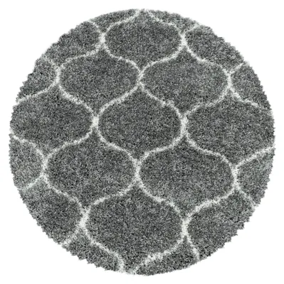 Obrázok produktu pre Carpetsale24 Koberec s vysokým vlasom do obývacej izby, škandinávsky dizajn, moderný shaggy, jemný, mäkký a pohodlný, rozmery: 160 cm, okrúhly