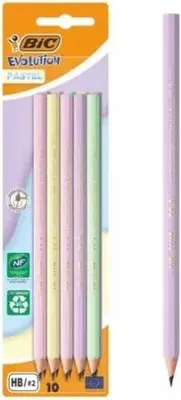 Zdjęcie produktu dla Ołówek BIC Evolution Pastel bez gumki blister 10 szt.