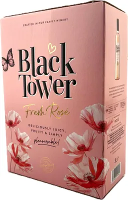 Produktbild von Black Tower Pink Rosé 9,5% Vol. 3,0L BIB