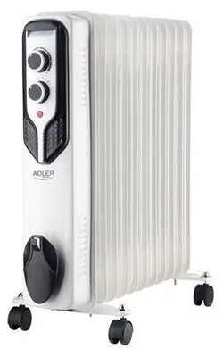 Zdjęcie produktu dla Adler | Grzejnik Olejowy | Ad 7817 | Grzejnik Olejowy | 2500 W | Liczba Poziomów Mocy 3 | Odpowiedni Do Pomieszczeń Do M² | Biały