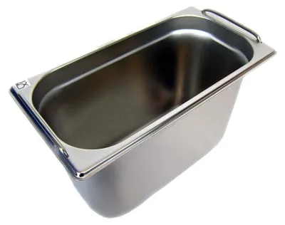 Produktbild von GN 1/3 Gastronormbehälter GN-Behälter Edelstahl 7,8 Liter Tiefe 200mm FALLGRIFF