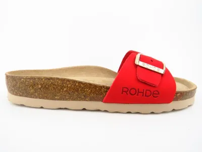 Produktbild von Rohde Velour Pantolette Rot : 37